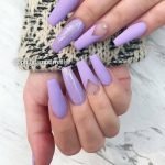 lavender clear shape stone