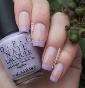 french tips lavender