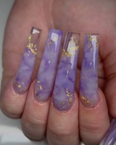 marble clear lavender
