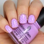 lavender polka dots