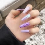 marble lavender iridescent