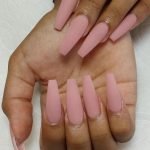 matte coffin nude pink