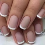 matte french tip gel