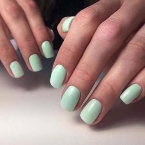 shellac mint green