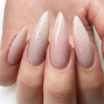 nude pink glitz