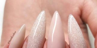 shimmer nude pink stiletto