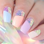 pastel iridescent glass