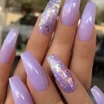 pastel lavender glitter accent
