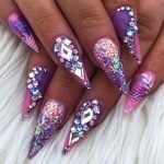 pink and purple jewels