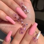 pink glitter butterfly