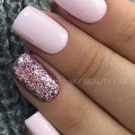 pink glitter shellac