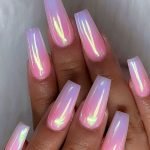 pink purple iridescent finish