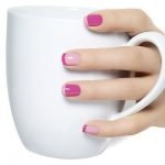 pink shade french gel