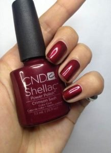 shellac deep red