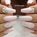 rhinestone nude pink