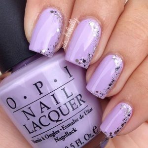 lavender glitter touch