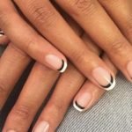 white black french gel