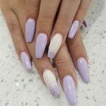 white lavender ombre