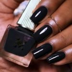 black polish dark skin