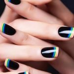 black rainbow tips