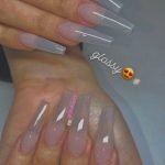 clear glossy coffin