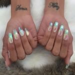 clear iridescent glass