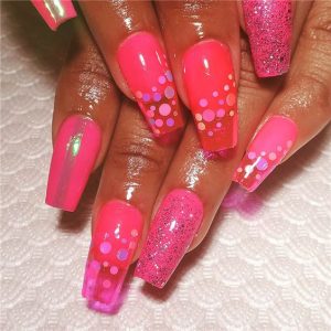 neon pink dot jelly