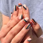 edgy rainbow stripes