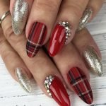 glam red plaid