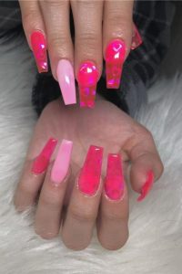 jelly pink accented pastel