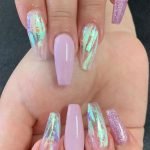 iridescent clear pastel