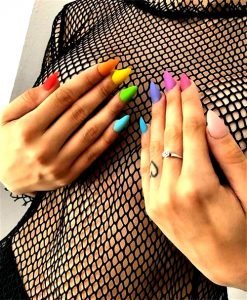 rainbow matte colors
