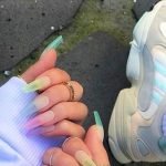 matte rainbow sea glass tips