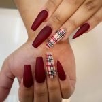 matte red plaid