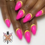 neon pink dark skin
