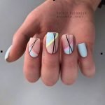 pastel stripe geometric