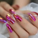 pink iridescent chrome