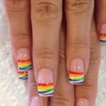 rainbow stripe tips
