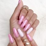 white accent pink chrome