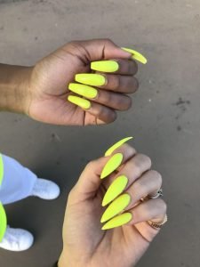 dark skin neon yellow
