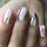 abstract rose gold chrome