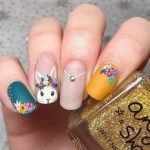 clear space easter nails