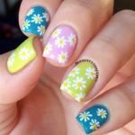 flower easter nails
