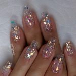 glass acrylics glitter
