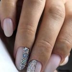 half glitterl milky white