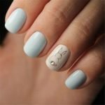 minimal easter nail