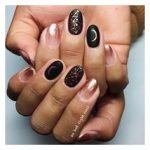 moon rose gold chrome