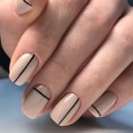 nude black stripe gel
