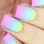ombre rainbow gel