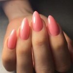 peach pink gel
